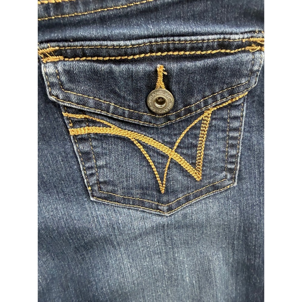 Wrangler Jeans Girls Blue Straight Leg Adjustable Waist 28x28 - Picture 3 of 10
